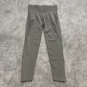 NVGTN Leggings Womens Large Gray Heather Butt Contour Seamless Athletic Workout